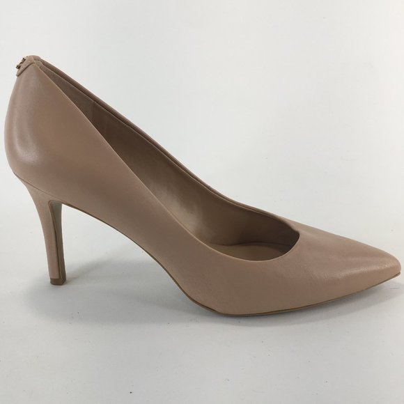Karl Lagerfeld Royale Tan Leather Pumps Heels Size 8.5M - Picture 3 of 14